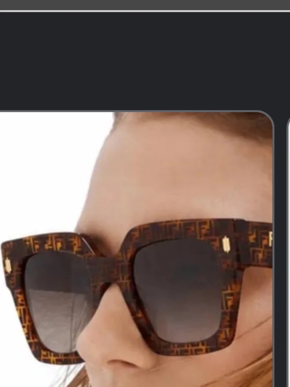 Fendi Women's Tortoiseshell Frame Sunglasses with Brown Lenses FF0458/G/S